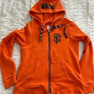 PINK Victoria's Secret San Francisco Giants Zip-Up Hoodie SF